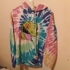 One tie dye jacket, one black jacket,and tee shirt